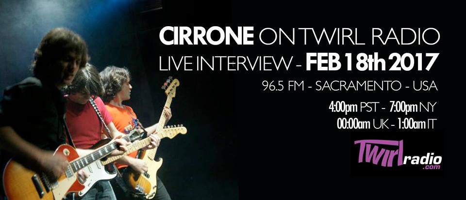 Cirrone on Twirl Radio. Graphic courtesy of Cirrone.