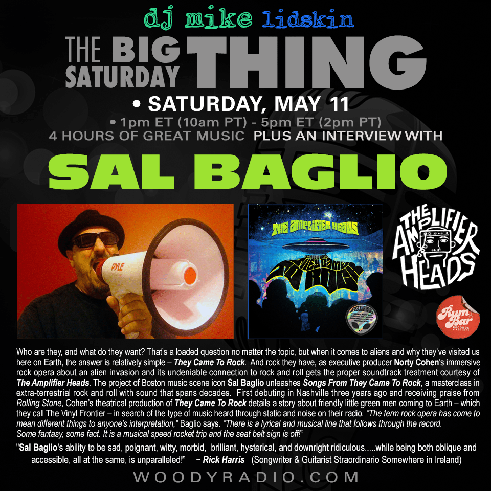 Woody Radio DJ Mike Show #484 5/11/2024: Interview with Sal Baglio of The Amplifier&nbsp;Heads!